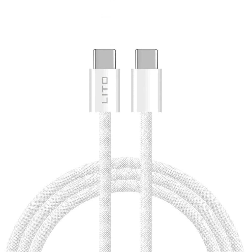 USB-C Data and Charging Cable - USB-C Lito LD04CC, 60W, 2m, White