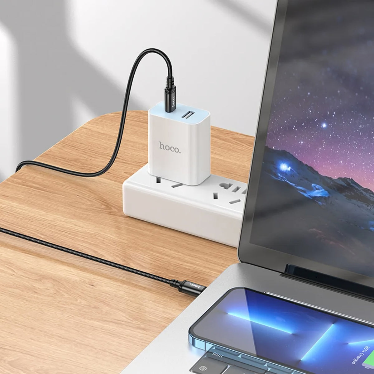 USB-C Data and Charging Cable - USB-C HOCO X91, 60W, 3m, Black