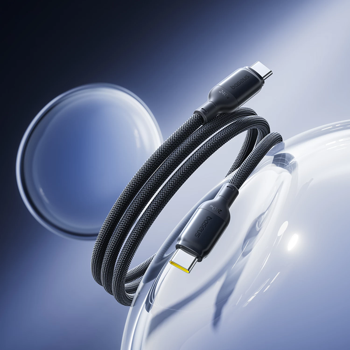 Καλώδιο Δεδομένων και Φόρτισης USB-C - USB-C Baseus PicoGo II, 240W, 2m, Μαύρο E0423301