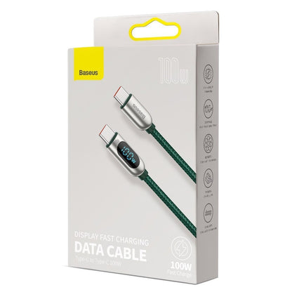 USB-C Data and Charging Cable - USB-C Baseus Display, 100W, 1m, Black CATSK-B01