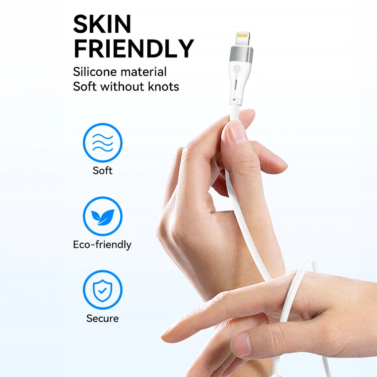 Καλώδιο Δεδομένων και Φόρτισης USB-C - Lightning WZK WSTCL1, 27W, 1m, Λευκό