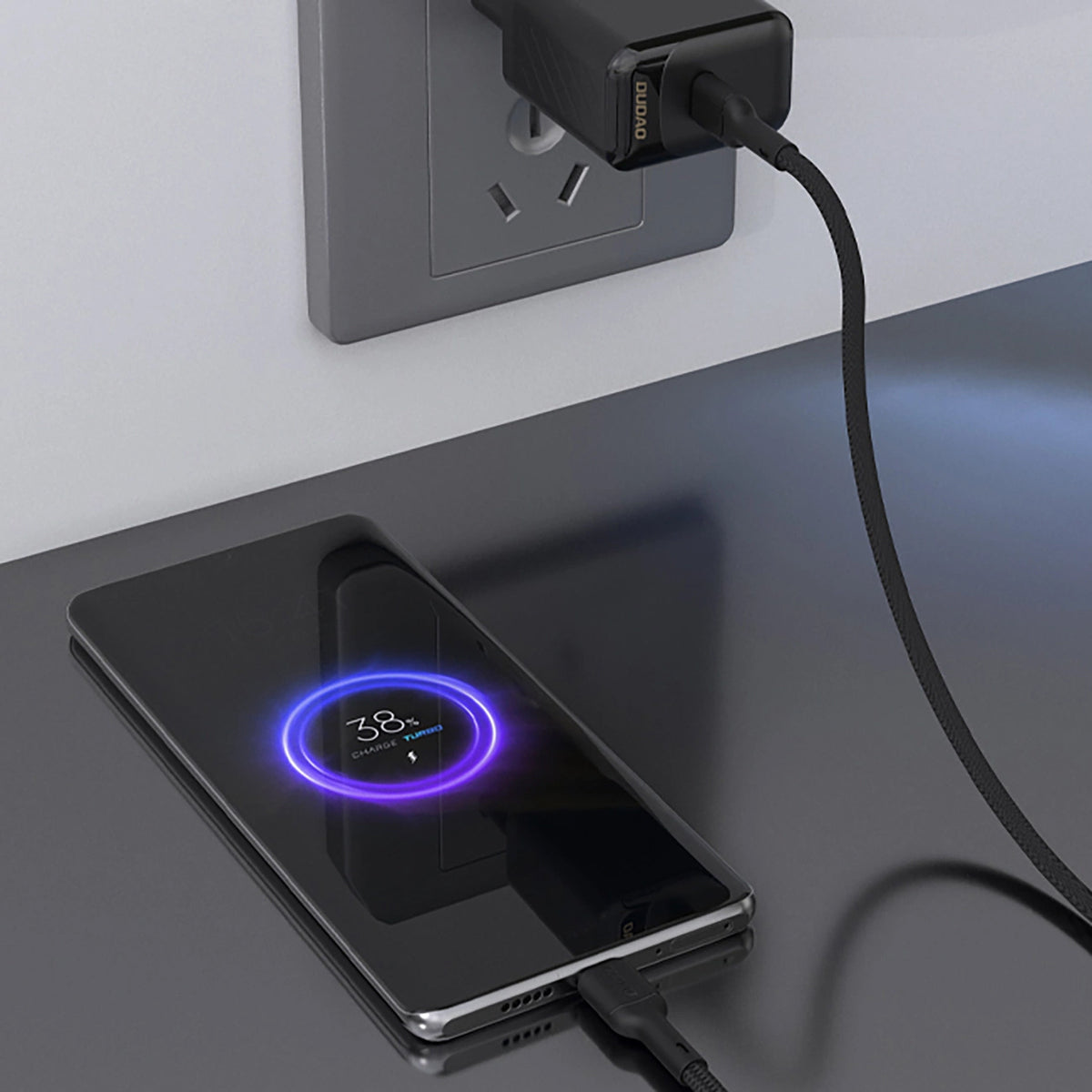 Καλώδιο Δεδομένων και Φόρτισης USB-C - USB-C Dudao L9C, 65W, 1m, Μαύρο