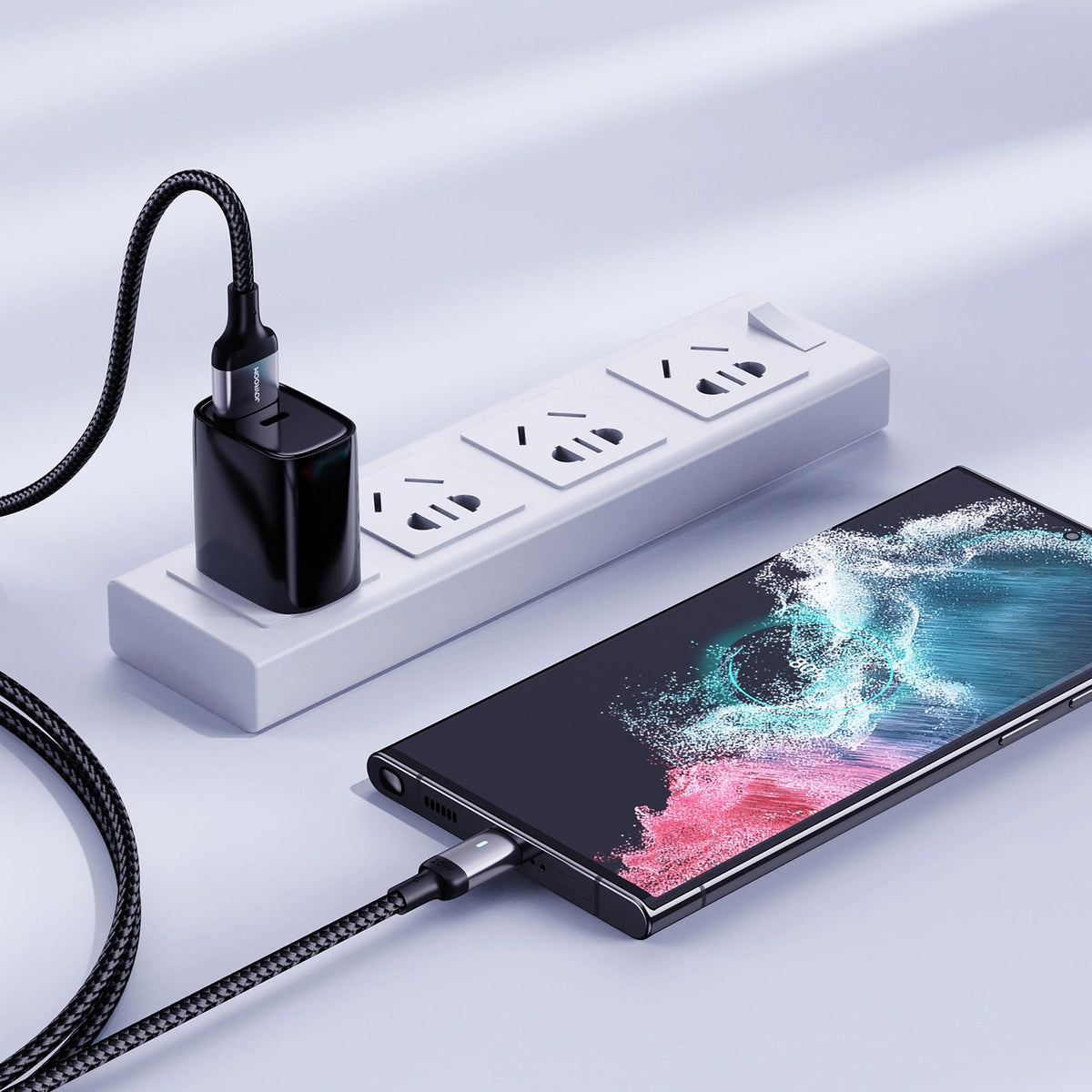 USB-A to USB-C Data and Charging Cable Joyroom S-A10, 18W, 1.2m, Black
