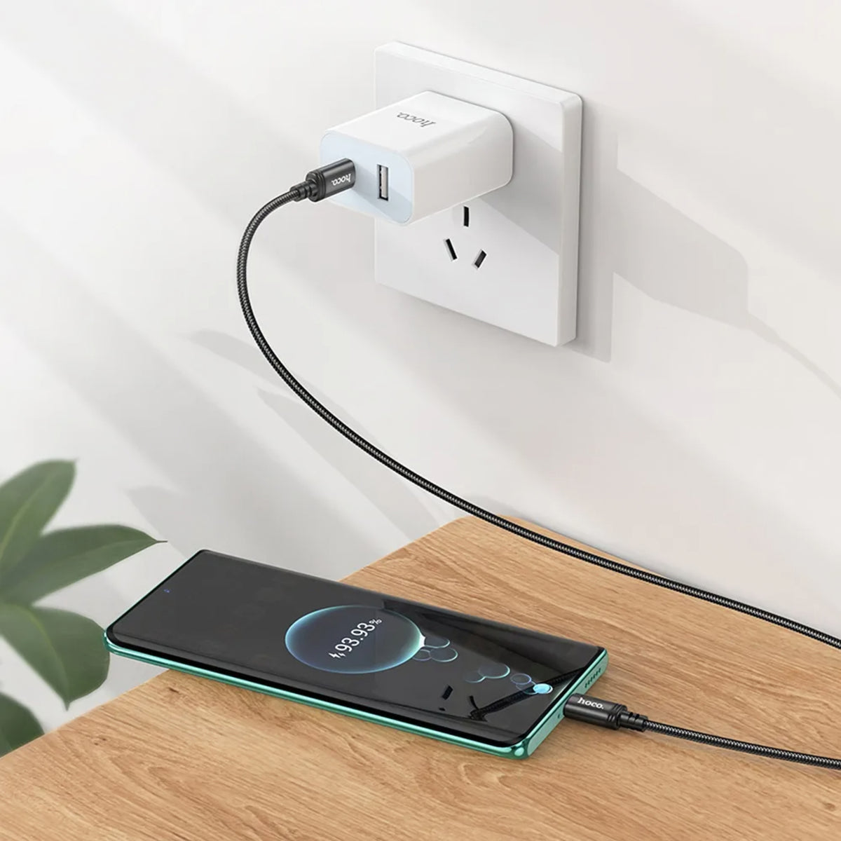 USB-C Data and Charging Cable - USB-C HOCO X91, 60W, 3m, Black