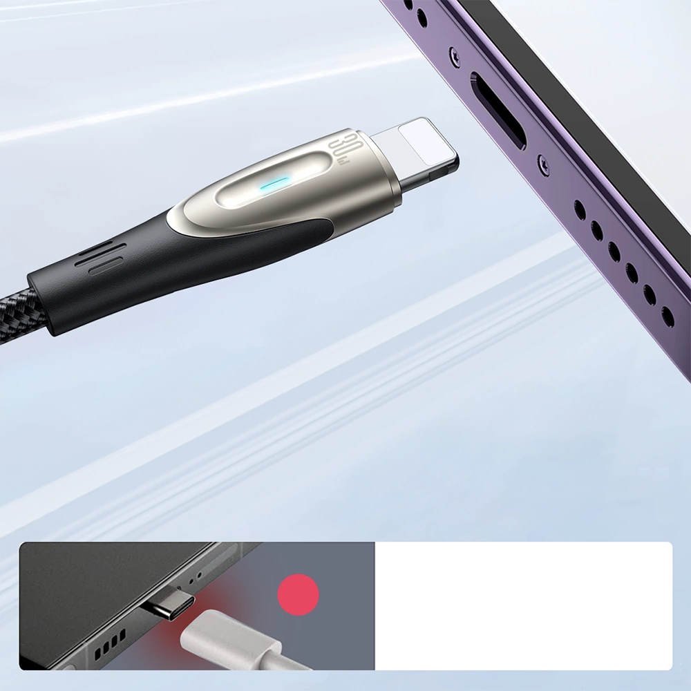 USB-C to Lightning Data and Charging Cable Joyroom S-A31, 30W, 1.2m, Black