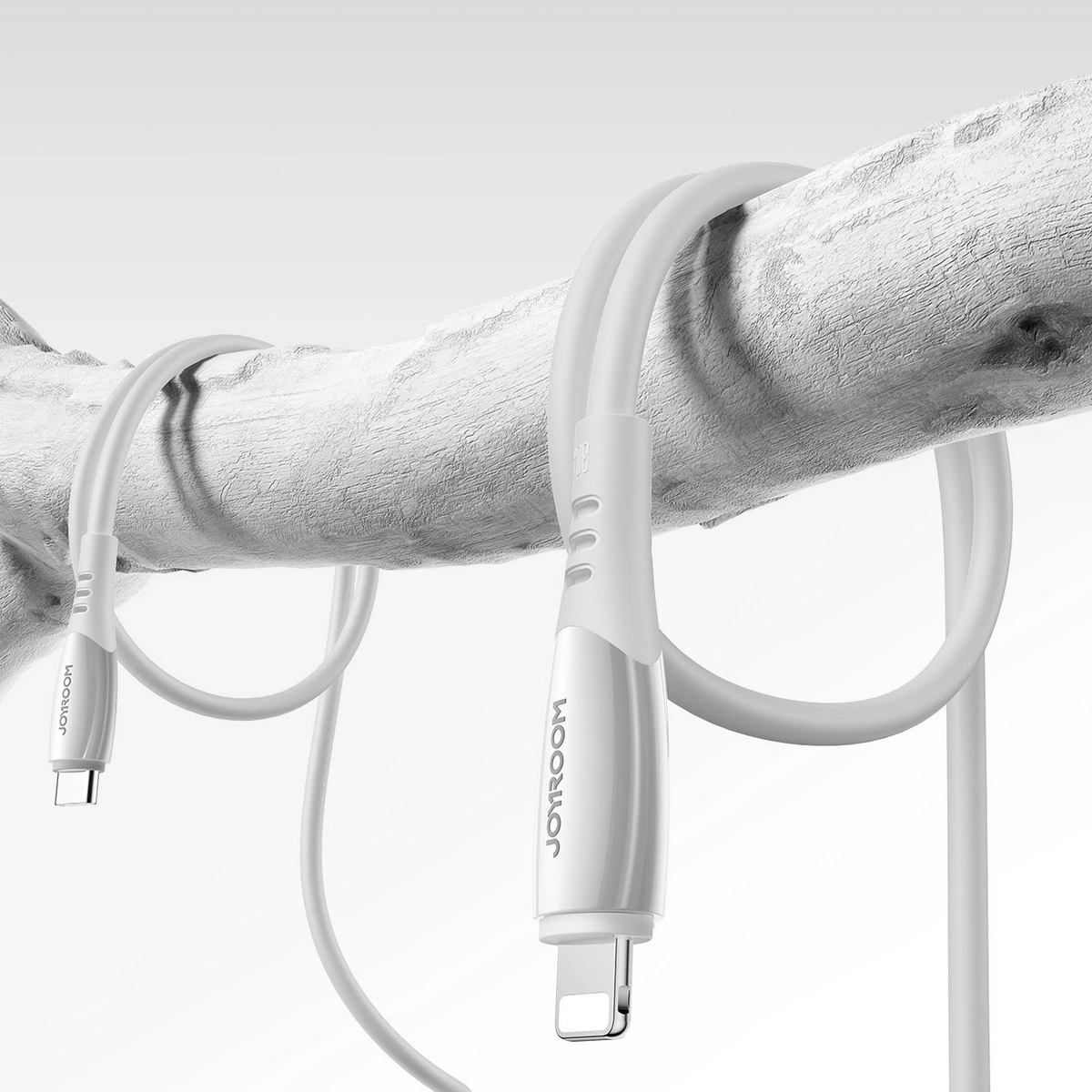 Καλώδιο Δεδομένων και Φόρτισης USB-C - Lightning Joyroom S-A59 Vibrant, 30W, 1.2m, Λευκό