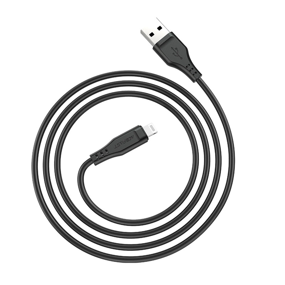 Καλώδιο Δεδομένων και Φόρτισης USB-A - Lightning Acefast C3-02, 18W, 1.2m, Λευκό
