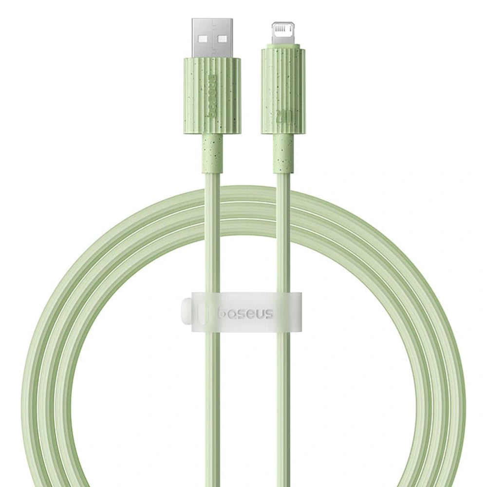 Καλώδιο Δεδομένων και Φόρτισης USB-A - Lightning Baseus Habitat, 18W, 2m, Πράσινο P10360200631-01
