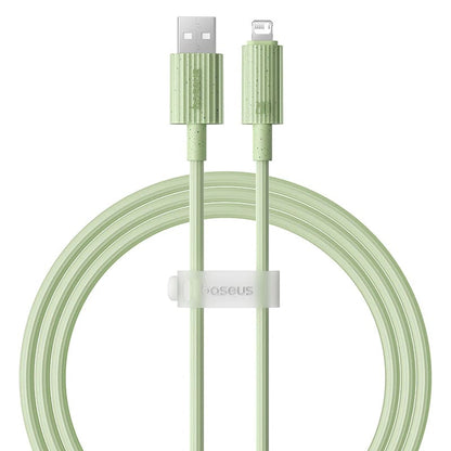 Καλώδιο Δεδομένων και Φόρτισης USB-A - Lightning Baseus Habitat, 18W, 2m, Πράσινο P10360200631-01