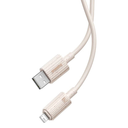 Καλώδιο Δεδομένων και Φόρτισης USB-A - Lightning Baseus Habitat, 18W, 2m, Πράσινο P10360200631-01