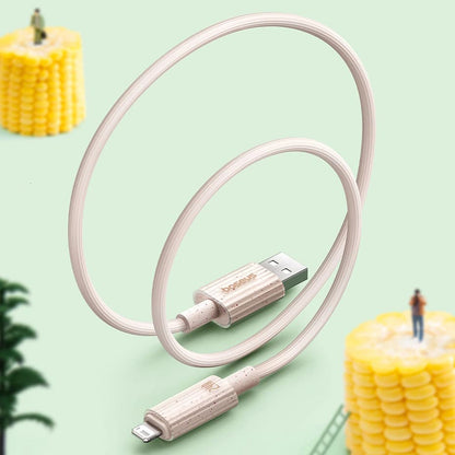 Καλώδιο Δεδομένων και Φόρτισης USB-A - Lightning Baseus Habitat, 18W, 2m, Πράσινο P10360200631-01