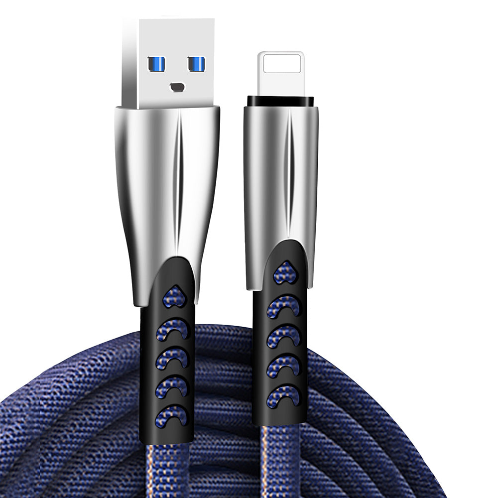 Καλώδιο Δεδομένων και Φόρτισης USB-A - Lightning ColorWay CW-CBUL010, 18W, 1m, Μπλε