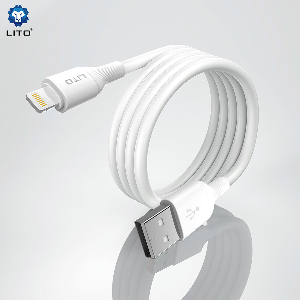 Καλώδιο Δεδομένων και Φόρτισης USB-A - Lightning Lito LD06L, 18W, 1m, Μαύρο