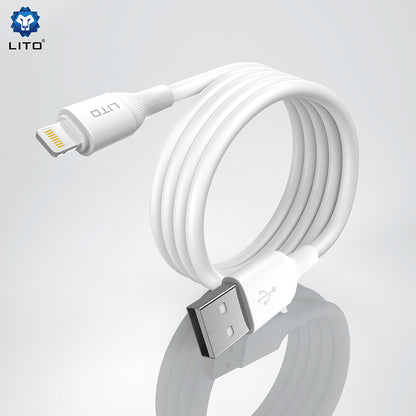 Καλώδιο Δεδομένων και Φόρτισης USB-A - Lightning Lito LD06L, 18W, 1m, Μαύρο