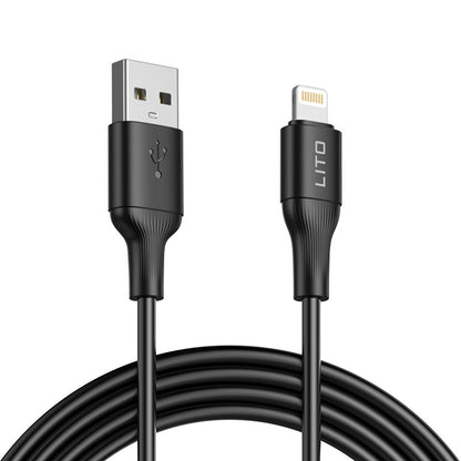Καλώδιο Δεδομένων και Φόρτισης USB-A - Lightning Lito LD06L, 18W, 1m, Μαύρο