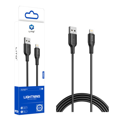 Καλώδιο Δεδομένων και Φόρτισης USB-A - Lightning Lito LD06L, 18W, 1m, Μαύρο