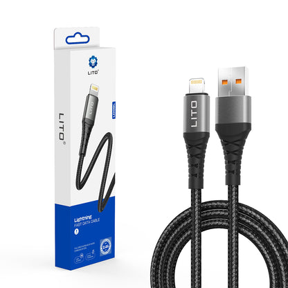 Καλώδιο Δεδομένων και Φόρτισης USB-A - Lightning Lito LD08L, 18W, 1m, Μαύρο