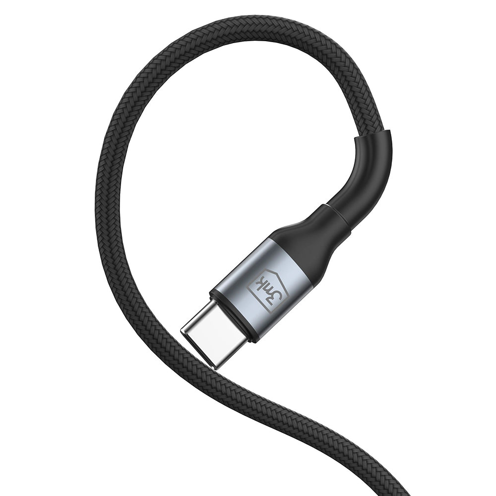 Καλώδιο Δεδομένων και Φόρτισης USB-A - USB-C 3MK Hyper N 18, 18W, 1m, Μαύρο