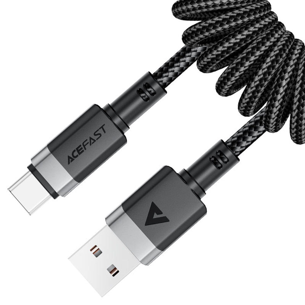 Καλώδιο Δεδομένων και Φόρτισης USB-A - USB-C Acefast C14-04, 18W, 1.2m, Μαύρο