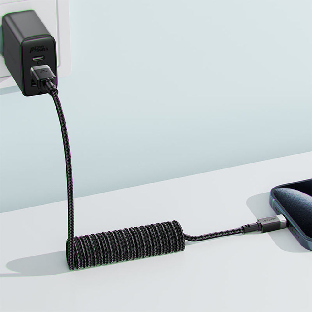 Καλώδιο Δεδομένων και Φόρτισης USB-A - USB-C Acefast C14-04, 18W, 1.2m, Μαύρο