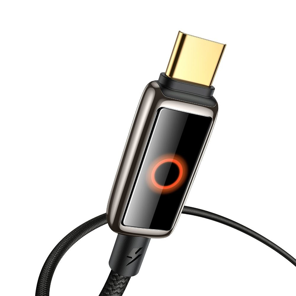 USB-A to USB-C McDodo CA-6650 Data and Charging Cable, Auto Power Off, 100W, 1.2m, Black