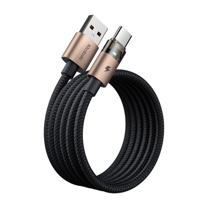 USB-A to USB-C Data and Charging Cable McDodo CA-6891, 66W, 1.2m, Gold
