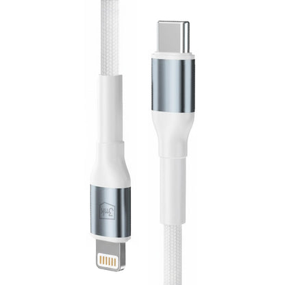 Καλώδιο Δεδομένων και Φόρτισης USB-C - Lightning 3MK Hyper N, 27W, 1m, Λευκό