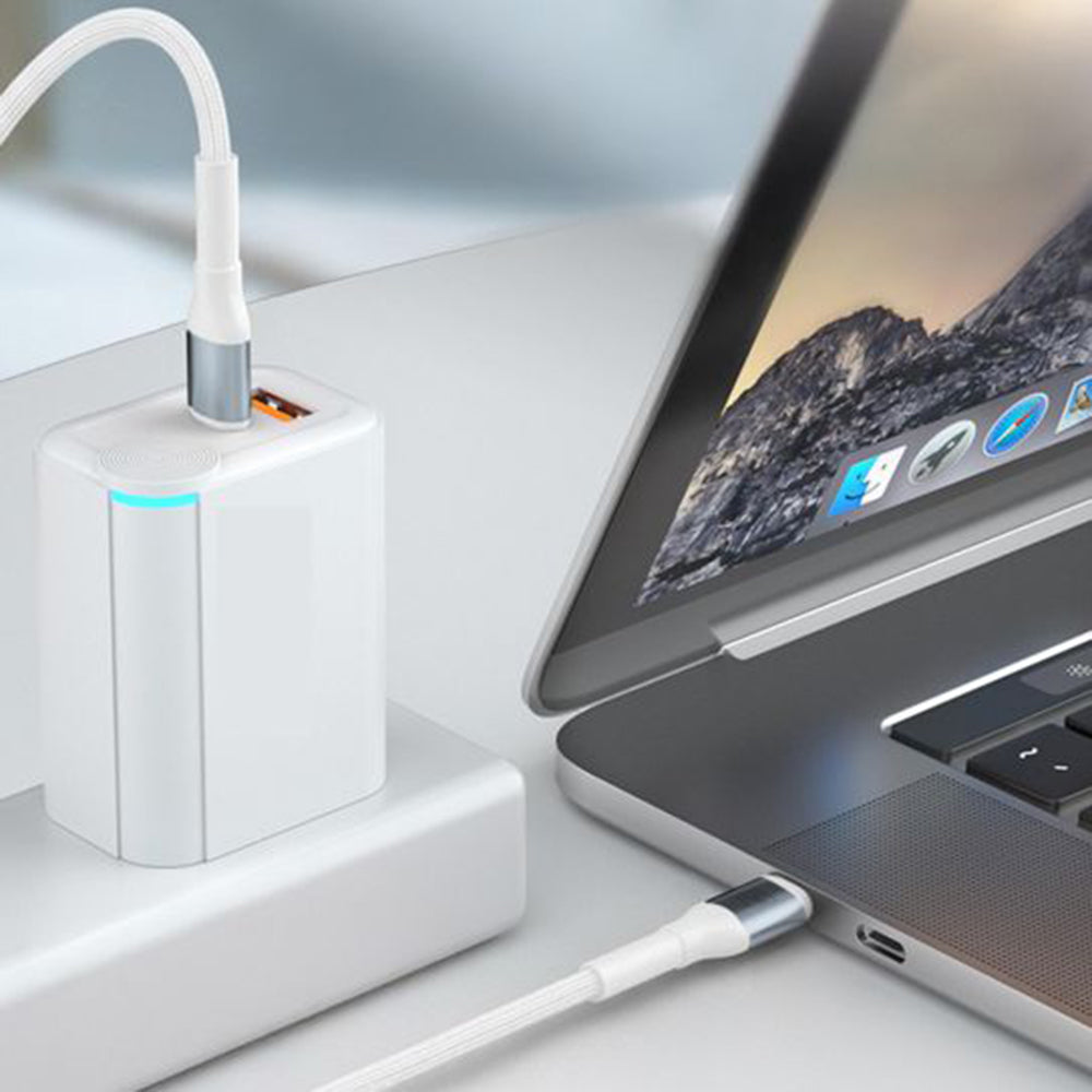 USB-C to Lightning Data and Charging Cable 3MK Hyper N, 27W, 2m, White