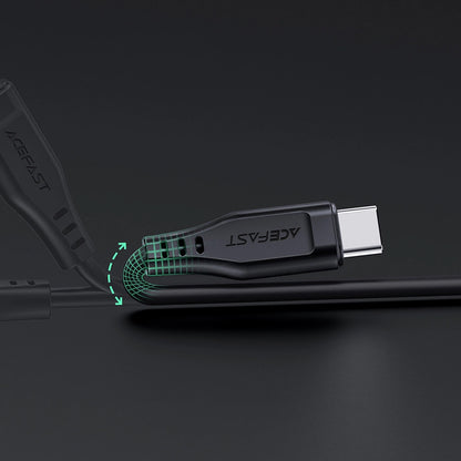 USB-C to Lightning Data and Charging Cable Acefast C3-01, 30W, 1.2m, Black