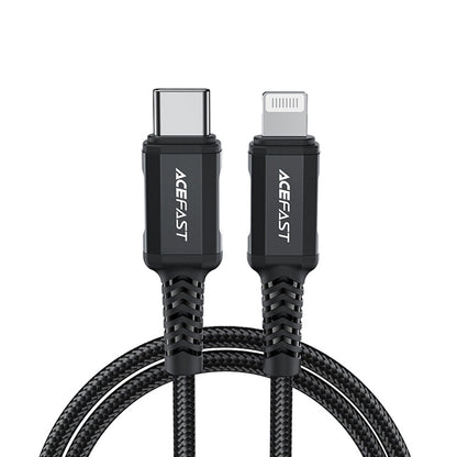 Καλώδιο Δεδομένων και Φόρτισης USB-C - Lightning Acefast C4-01, 30W, 1.8m, Μαύρο