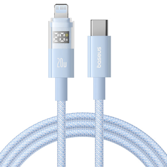 USB-C to Lightning Data and Charging Cable Baseus Display 2, 20W, 2m, Blue P10382703311-01