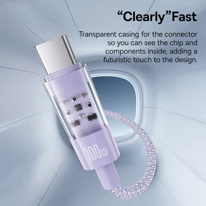 USB-C to Lightning Baseus Gem Data and Charging Cable, 20W, 2m, Purple P10373001511-01