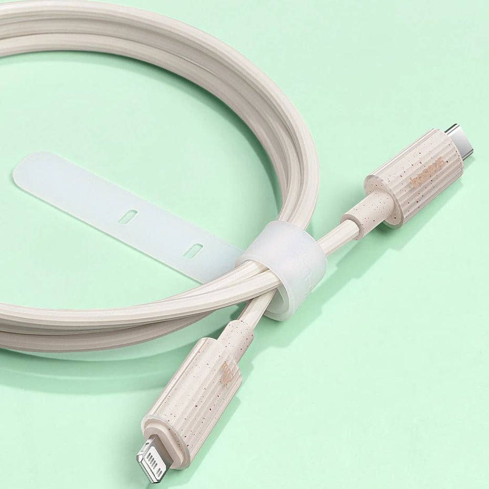 Καλώδιο Δεδομένων και Φόρτισης USB-C - Lightning Baseus Habitat, 20W, 2m, Πράσινο P10360201631-01