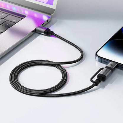 Καλώδιο Δεδομένων και Φόρτισης USB-C - Lightning / USB-C Acefast C20-01, 60W, 1.2m, Μαύρο