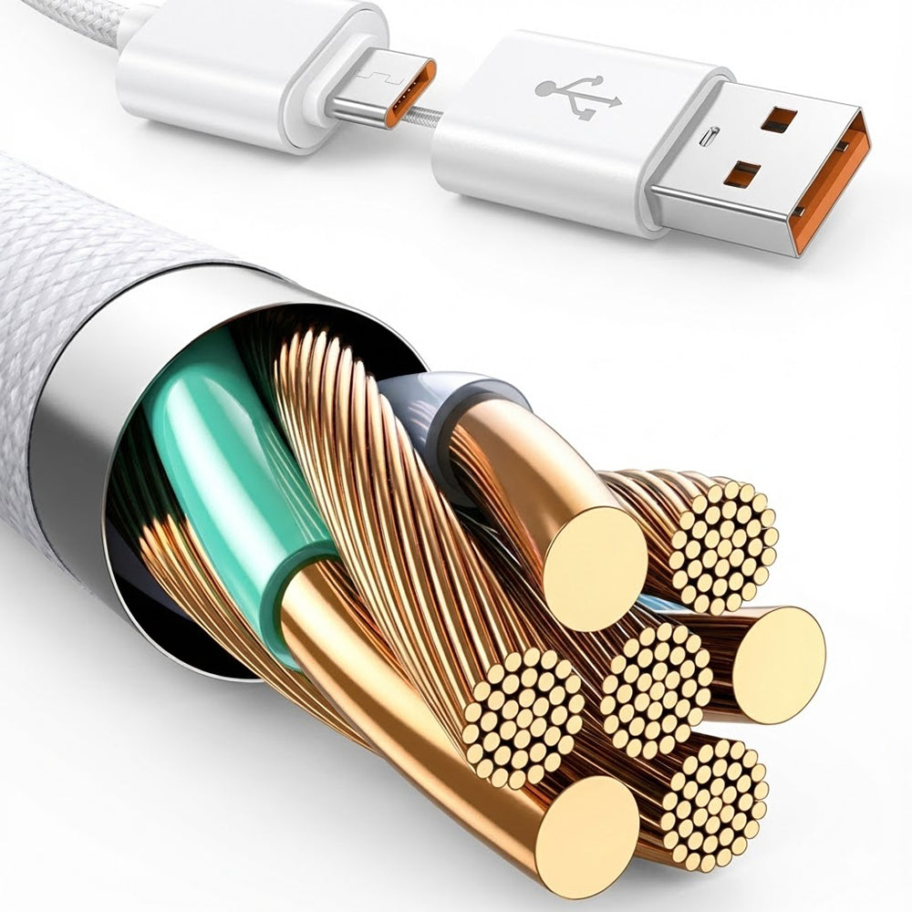 USB-C / USB-A - USB-C / Lightning Lito LD21 Data and Charging Cable, 100W, 1m, White