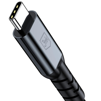 Καλώδιο Δεδομένων και Φόρτισης USB-C - USB-C 3MK Hyper N Thunderbolt 4, 240W, 2μ, Μαύρο