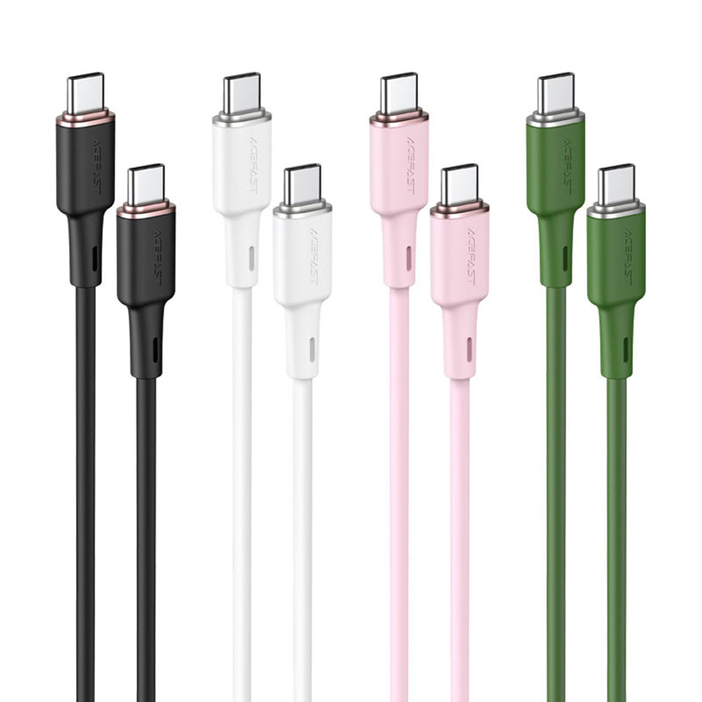 Καλώδιο Δεδομένων και Φόρτισης USB-C - USB-C Acefast C2-03, 60W, 1.2m, Μαύρο