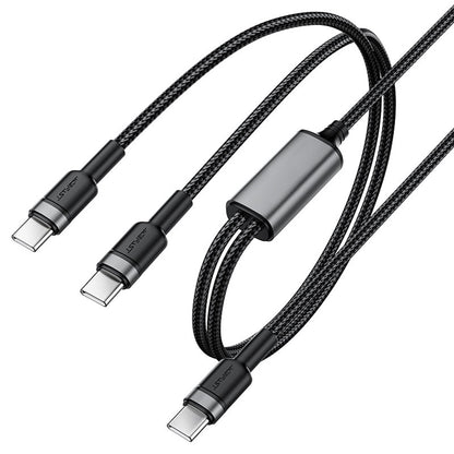 Καλώδιο Δεδομένων και Φόρτισης USB-C - 2 x USB-C Acefast C22-02, 100W, 1.25m, Μαύρο