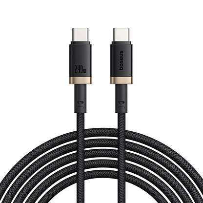 Καλώδιο Δεδομένων και Φόρτισης USB-C - USB-C Baseus Dura, 240W, 1m, Χρυσό Μαύρο P10377803U03-00