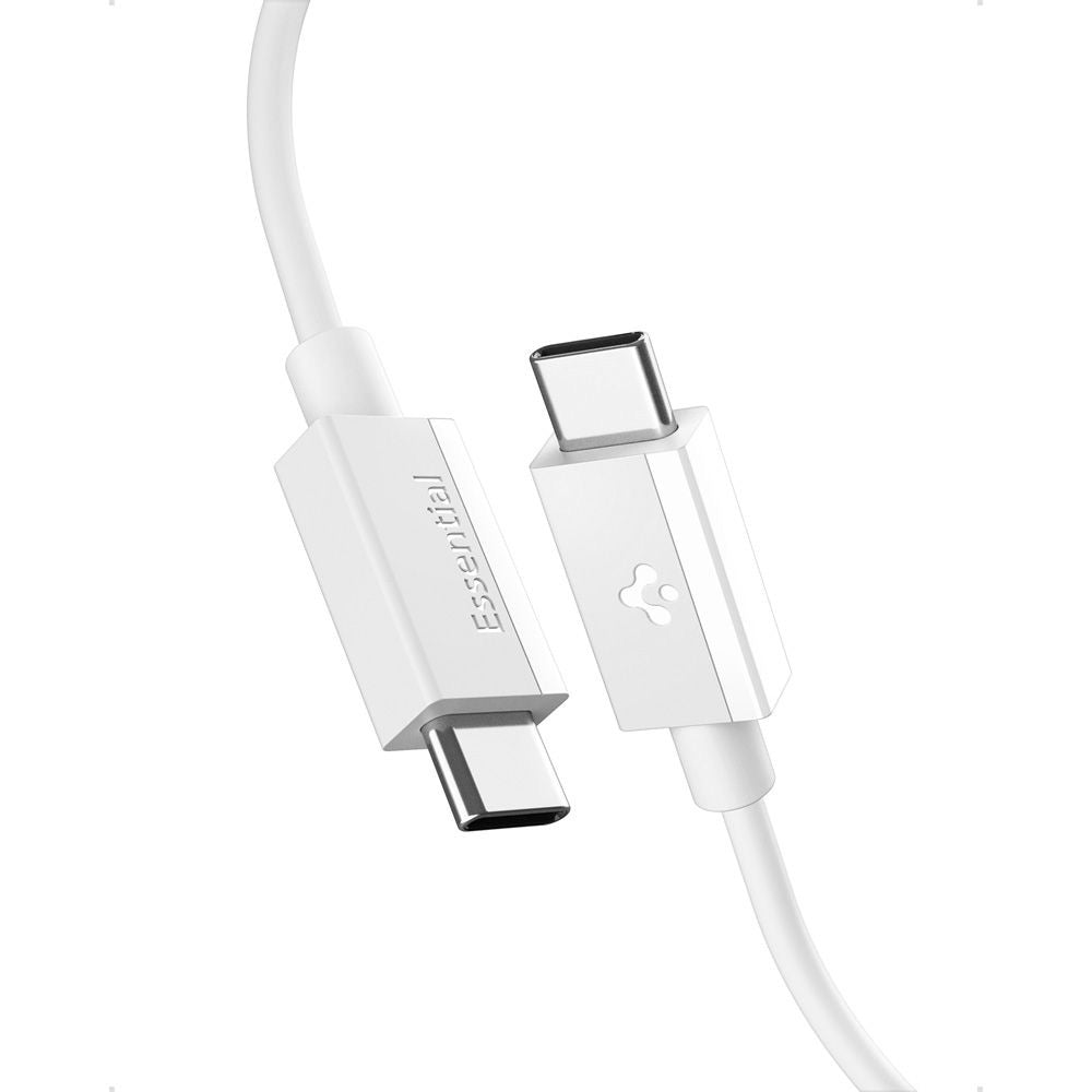 Καλώδιο Δεδομένων και Φόρτισης USB-C - USB-C Spigen Essential, 60W, 2m, Λευκό ACA08719