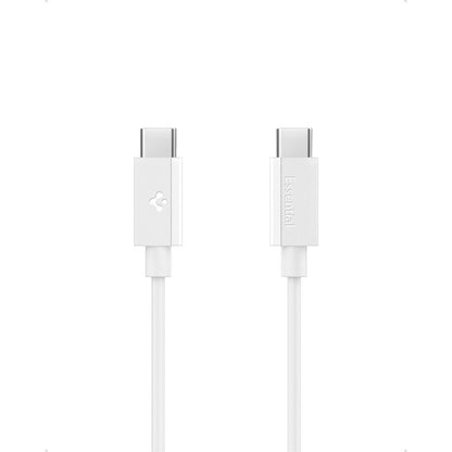 Καλώδιο Δεδομένων και Φόρτισης USB-C - USB-C Spigen Essential, 60W, 2m, Λευκό ACA08719