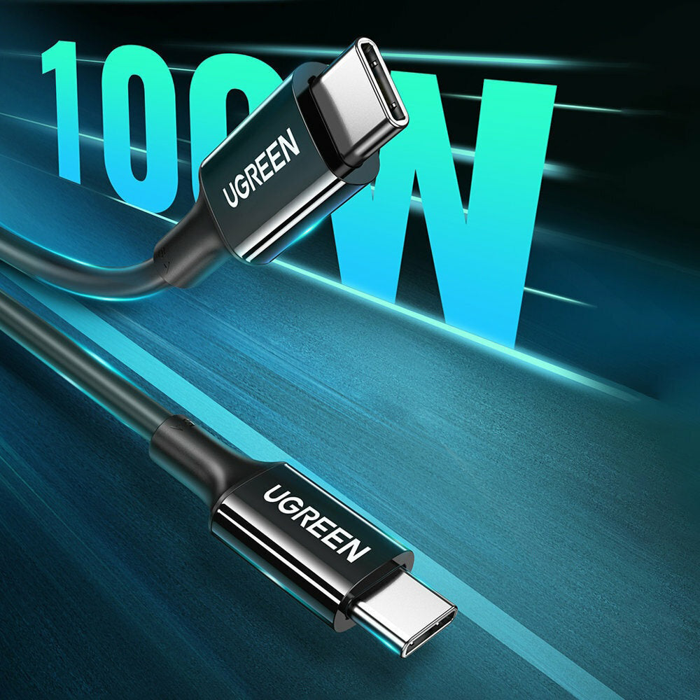 USB-C Data and Charging Cable - USB-C UGREEN US300 (80371), 100W, 1m, Black