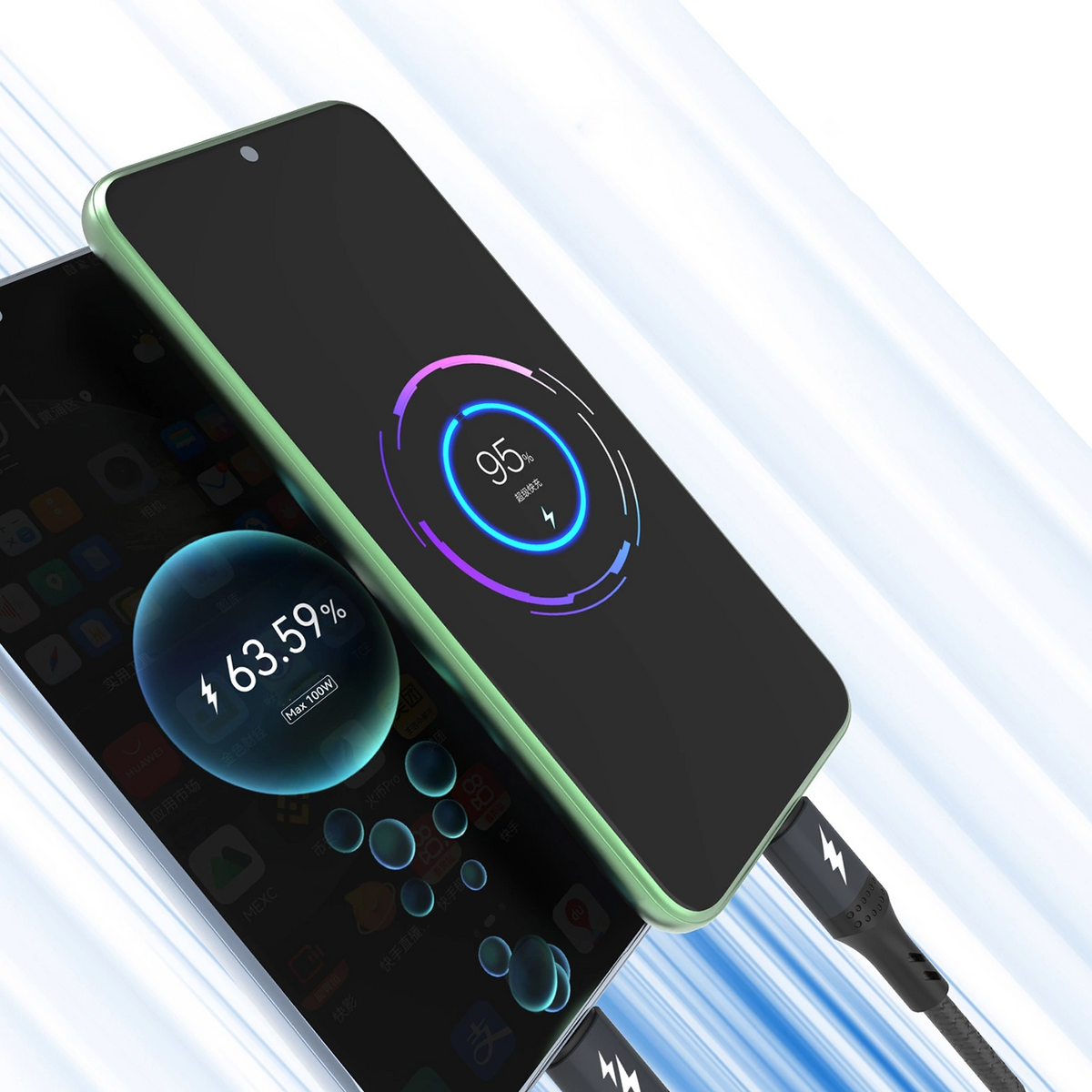 Καλώδιο Φόρτισης USB-A - Lightning / microUSB / USB-C Dudao L3E 3in1, 60W, 1.2m, Μαύρο