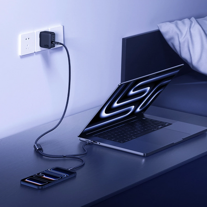 Καλώδιο Φόρτισης USB-C - 2 x USB-C Baseus Flash 4 2in1, 140W, 1.5m, Μαύρο E0426X00