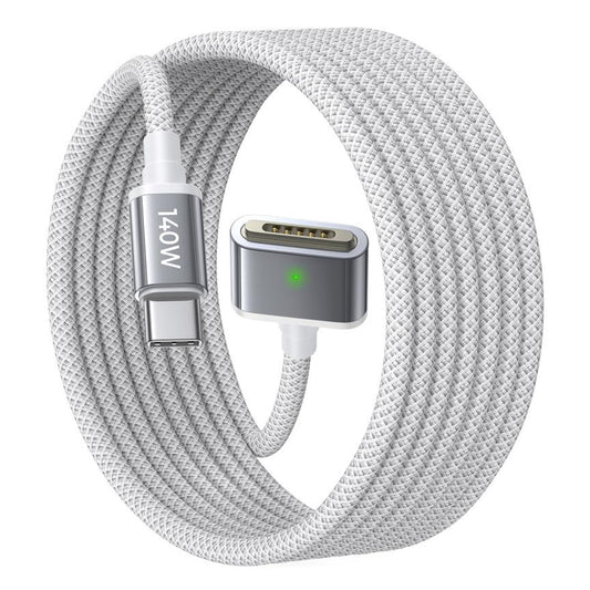 Καλώδιο Φόρτισης USB-C - MagSafe 3 Lisen, 140W, 2m, Ασημί YL0123070001