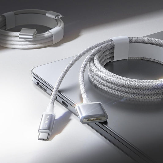 Καλώδιο Φόρτισης USB-C - MagSafe 3 Lisen, 140W, 2m, Ασημί YL0123070001