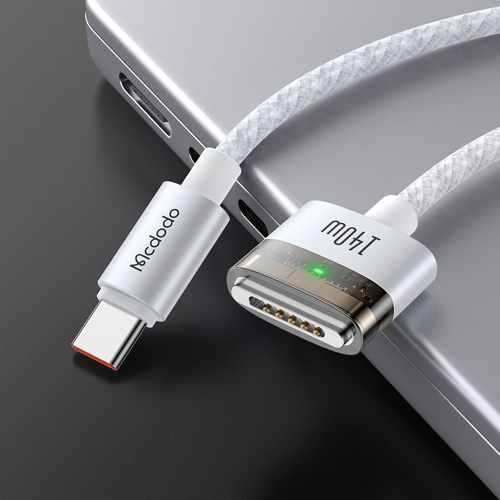 Καλώδιο Φόρτισης McDodo CA-2071, USB-C - MagSafe 3, 140W, 2m, Λευκό