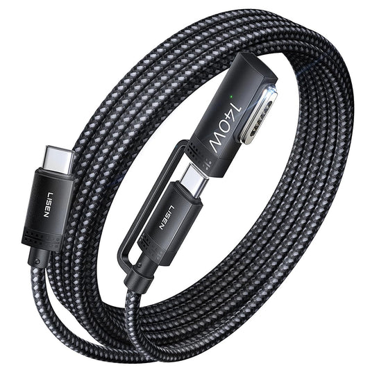 Καλώδιο Φόρτισης USB-C - USB-C / MagSafe 3 Lisen, 140W, 2μ, Γκρι YL0124070021
