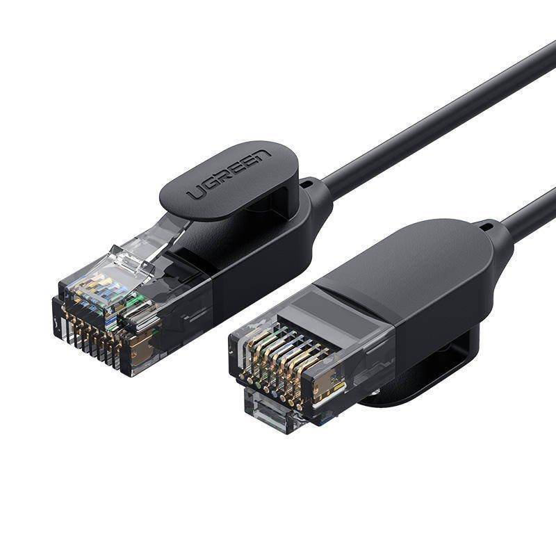 Καλώδιο δικτύου UGREEN NW122, UTP, Cat6A, 1m, μαύρο 