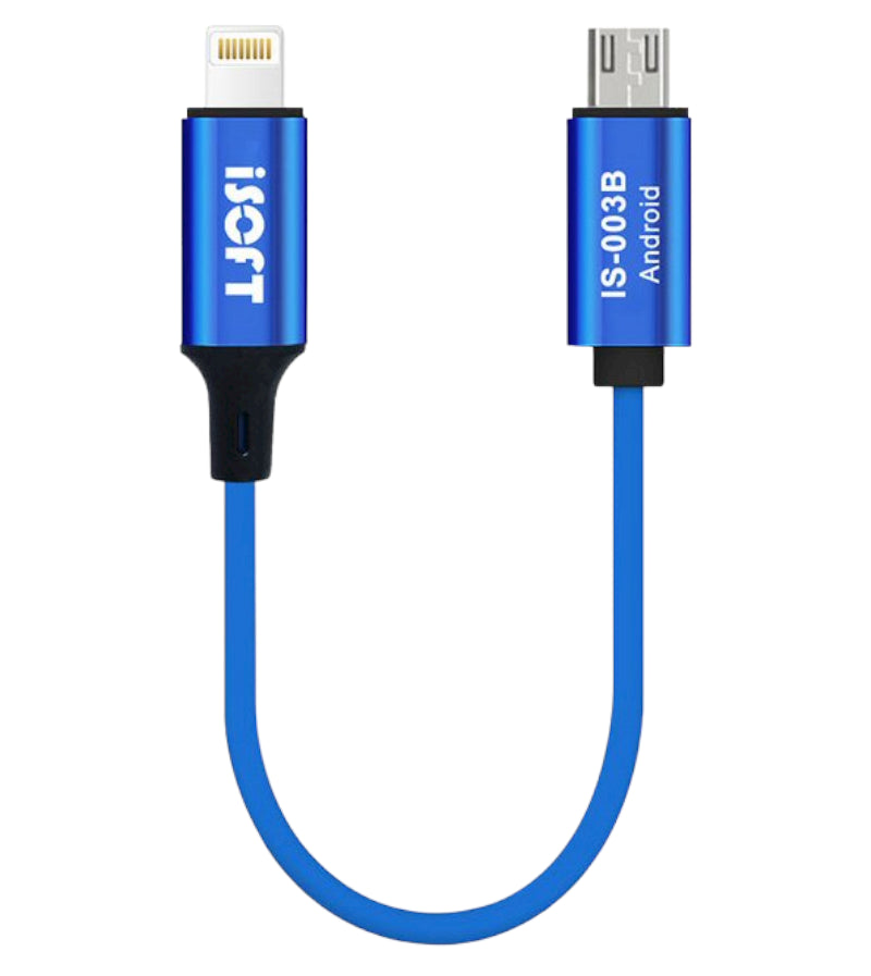 iSOFT IS-003B Data Transfer Cable, Lightning - microUSB Interface